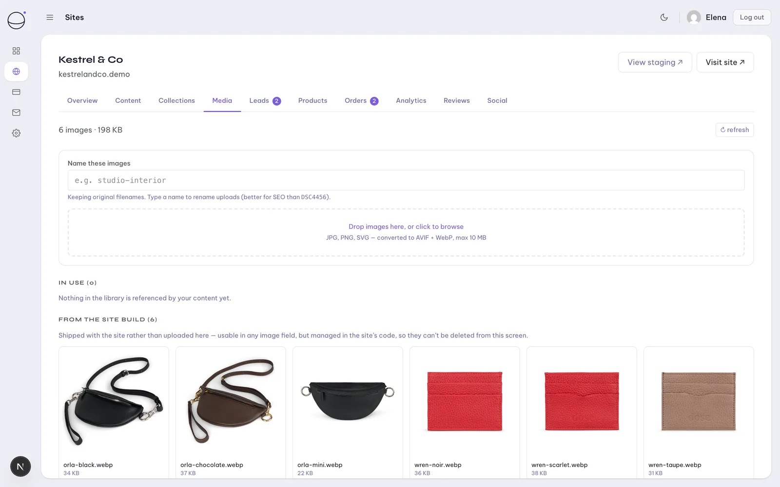 Orbit portal: the media library